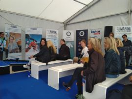 Suzanne talking at Women In Marine Event Southampton Boat Show 2022