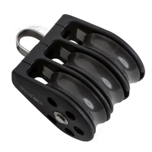 Size 2 35mm Plain Bearing Pulley Block Triple With Fixed Eye