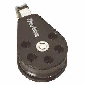 Size 3 45mm Plain Bearing Pulley Block Single With Fixed Eye