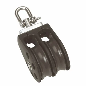 Size 3 45mm Plain Bearing Pulley Block Double With Swivel