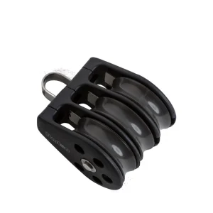 Size 3 45mm Plain Bearing Pulley Block Triple With Fixed Eye
