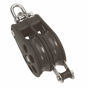 Size 7 70mm Plain Bearing Pulley Block Double Reverse Shackle & Becket