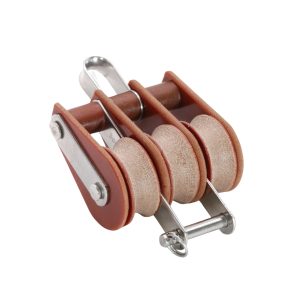 TUPHblox –  Tufnol Triple Block With Bow + Becket – 35mm (1 3/8″) T02311