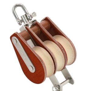 TUPHblox – Tufnol Triple Block With Swivel + Becket – 35mm (1 3/8″) T02331