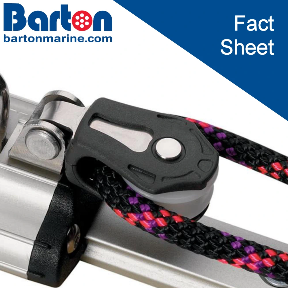 Barton Marine Dinghy 16mm Ball Bearing Traveller System - Fact Sheet