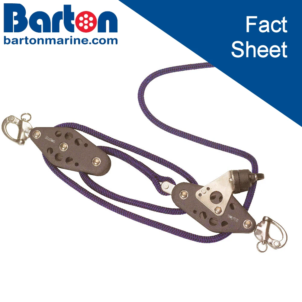 Barton Marine Kickers & Vangs - Fact Sheet
