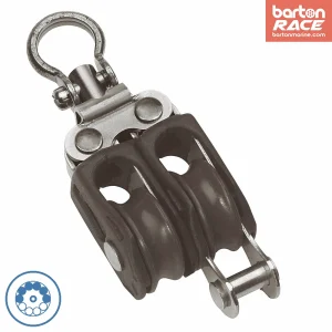 Size 0 20mm Ball Bearing Pulley Block Double Swivel & Becket