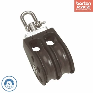 Size 1 30mm Ball Bearing Pulley Block Double With Swivel