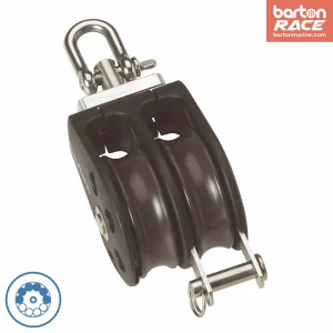 Size 1 30mm Ball Bearing Pulley Block Double Swivel & Becket