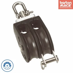 Size 3 45mm Ball Bearing Pulley Block Double Swivel & Becket