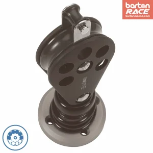 Size 6 64mm Ball Bearing Pulley Single Stand Up Block & Becket