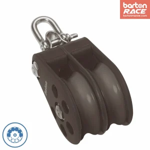 Size 6 64mm Ball Bearing Pulley Block Double Reverse Shackle
