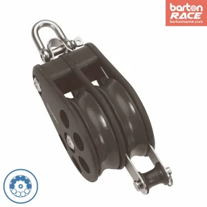 Size 6 64mm Ball Bearing Pulley Double Reverse Shackle & Becket