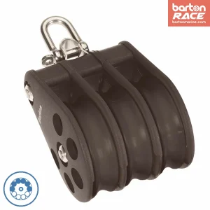 Size 6 64mm Ball Bearing Pulley Block Triple Reverse Shackle