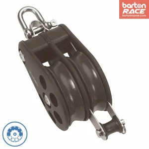 Size 7 70mm Ball Bearing Pulley Block Double Reverse Shackle Becket