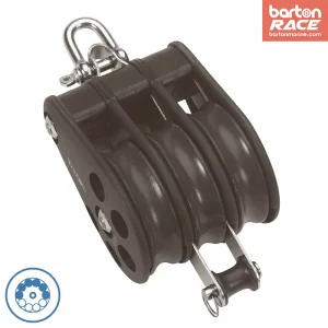 Size 7 70mm Ball Bearing Pulley Block Triple Reverse Shackle & Becket