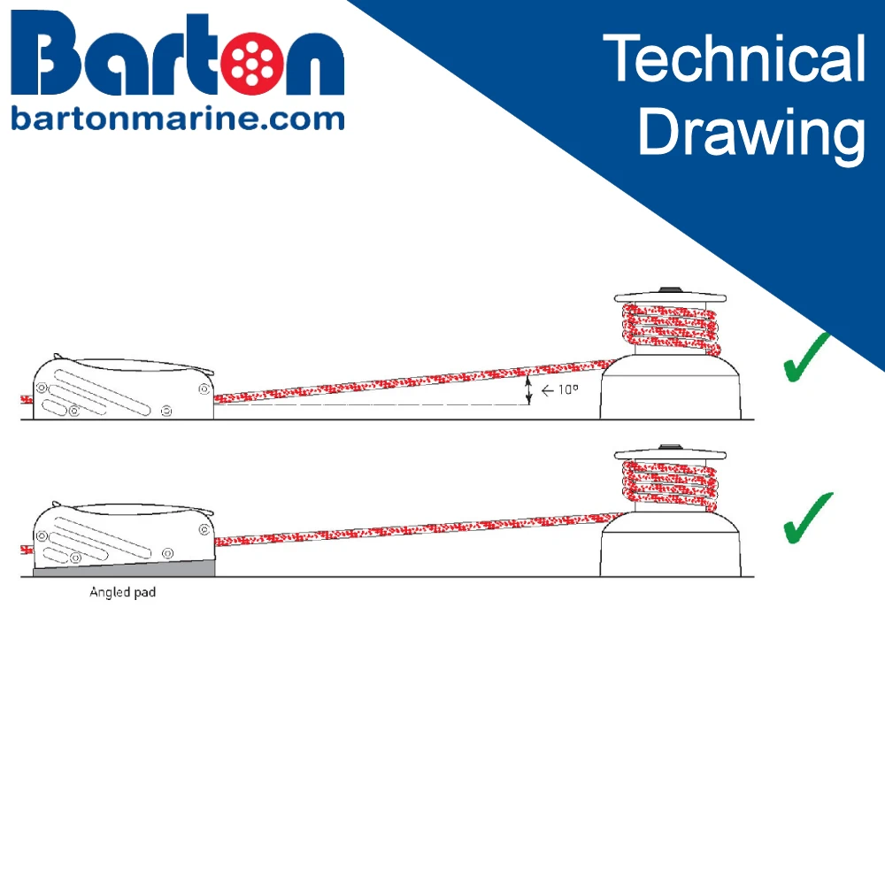 Clutch winch - Technical Drawing