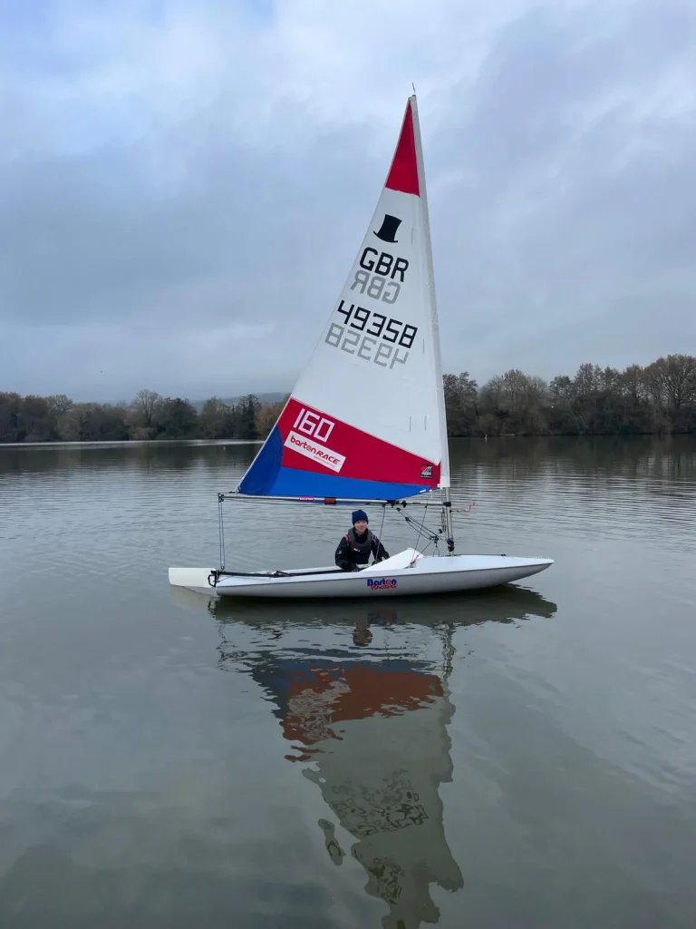 Ralph waiting for the wind in his new Topper 