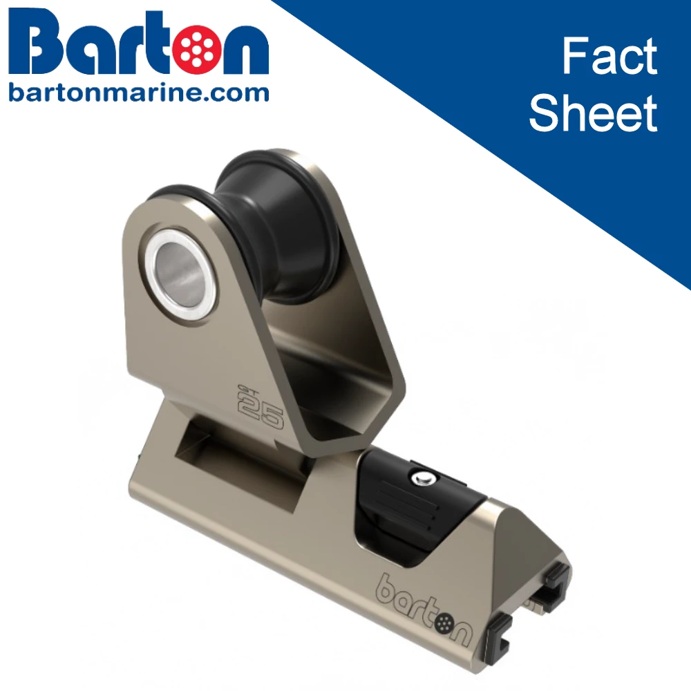 NEW - Barton 25mm T TRACK Genoa Cars - Fact Sheet