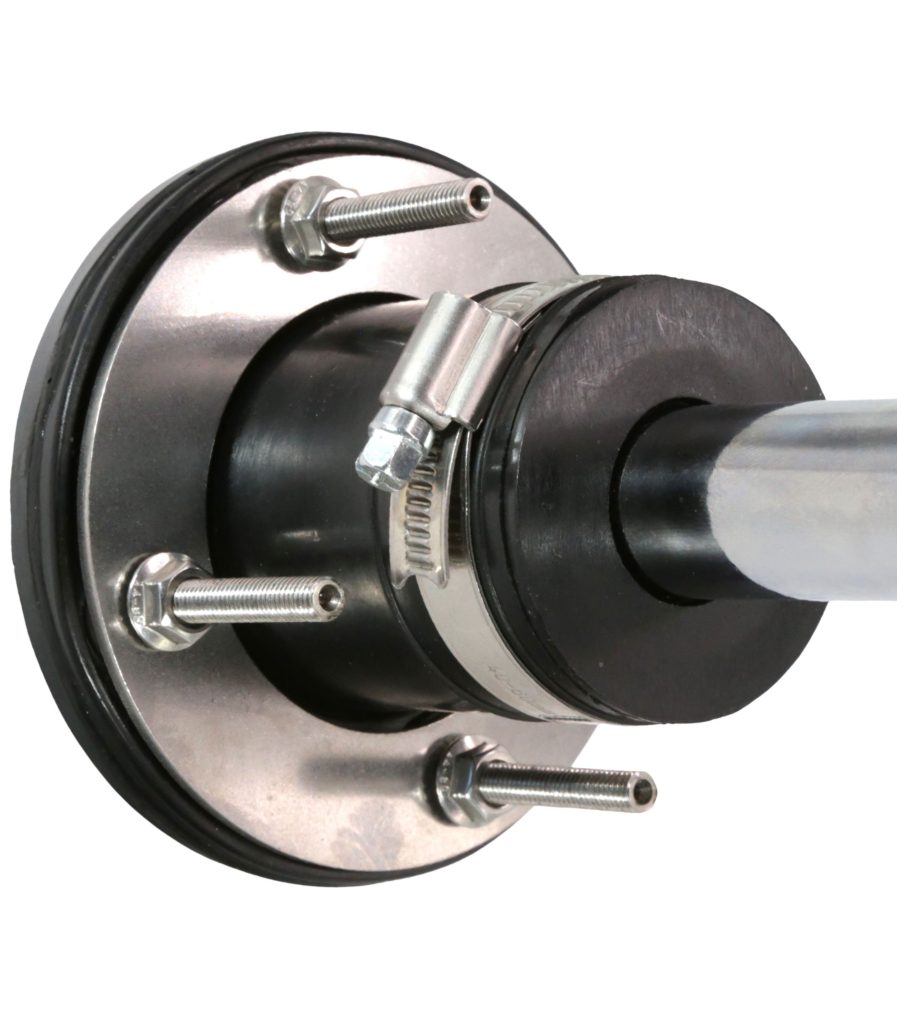 Barton bulkhead gland with pipe reducer insert
